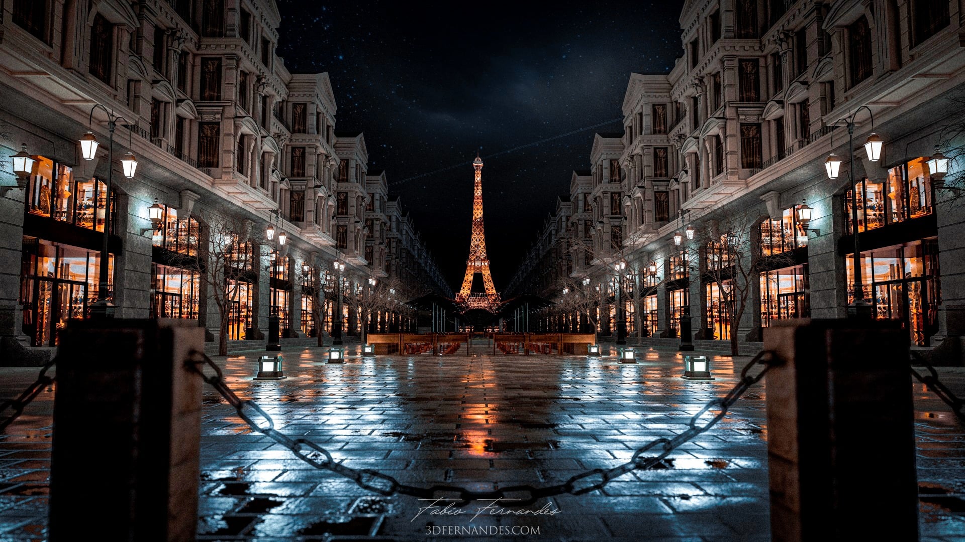Paris Scene, rendered in Lumion 11 by Fernando Fernandes
