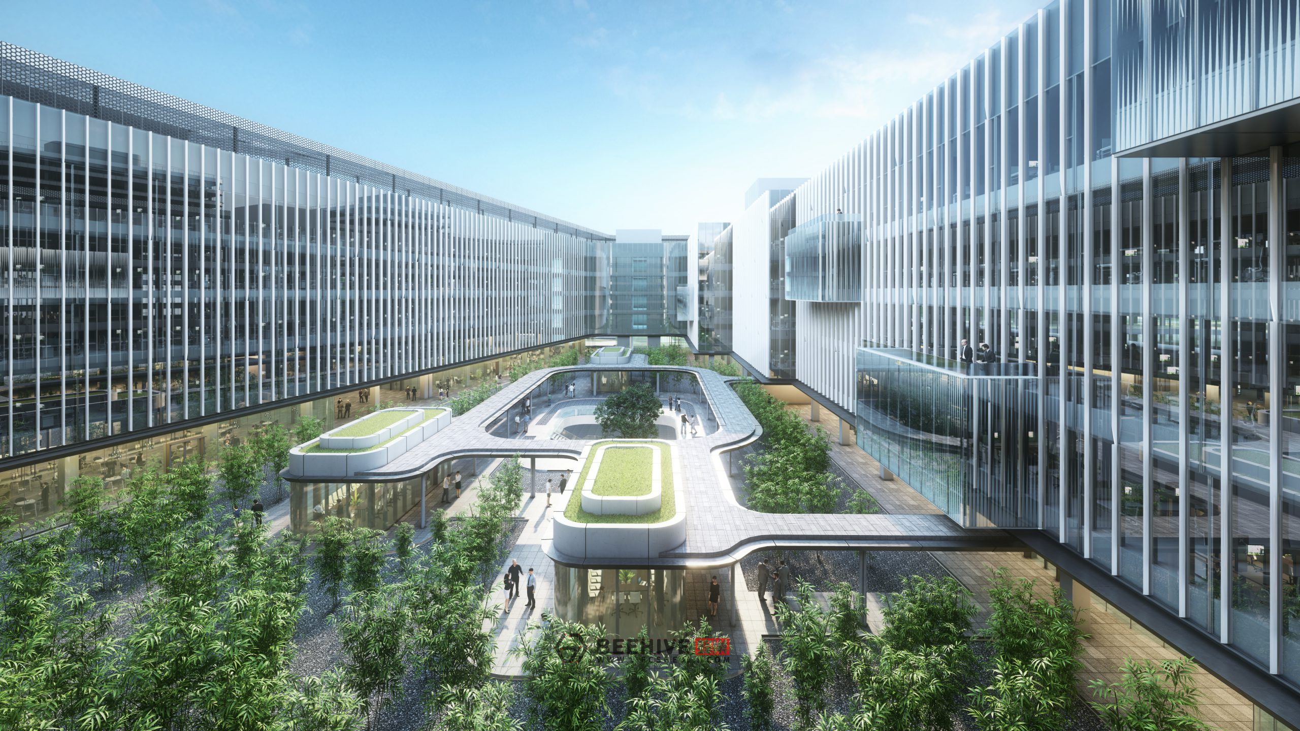 Headquarters and Industry Park for a Renowned Chinese Internet Company. Design and Project Architect: Aedas